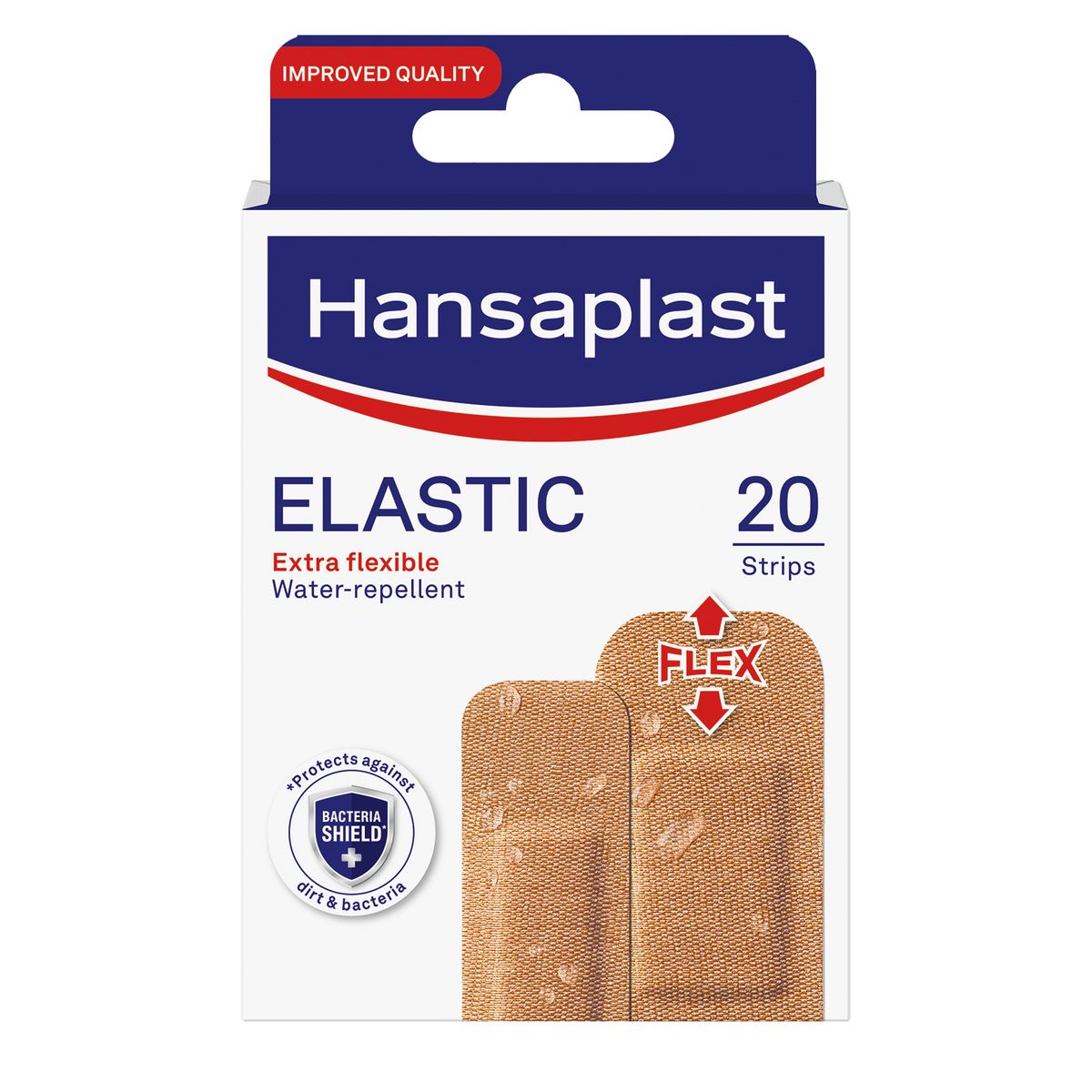 HANSAPLAST 5113 ELASTIC 2 SIZE STRIPS 10/20S