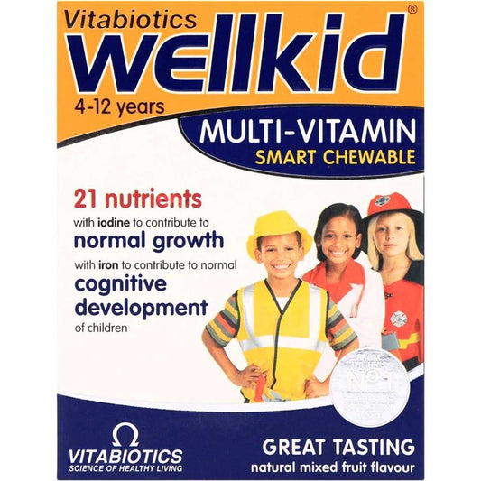 VITABIOTICS WELLKID MULTIVITAMIN SMART CHEWABLE 30 TABS