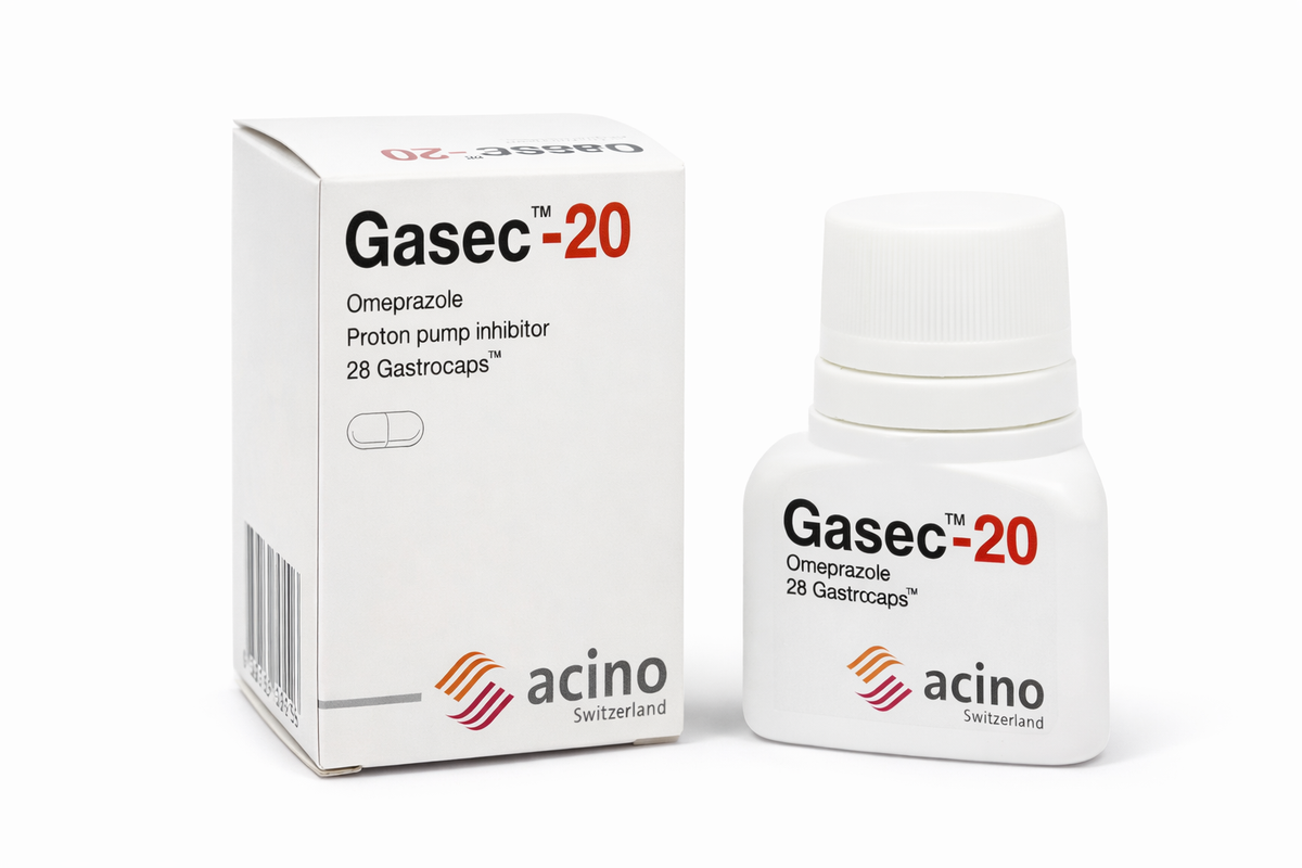GASEC 20MG GASTROCAP 28S