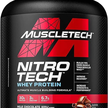 MUSCLETECH NITRO TECH CHOC WHEY PROTEIN 4LB