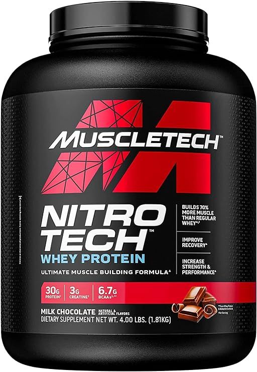 MUSCLETECH NITRO TECH CHOC WHEY PROTEIN 4LB