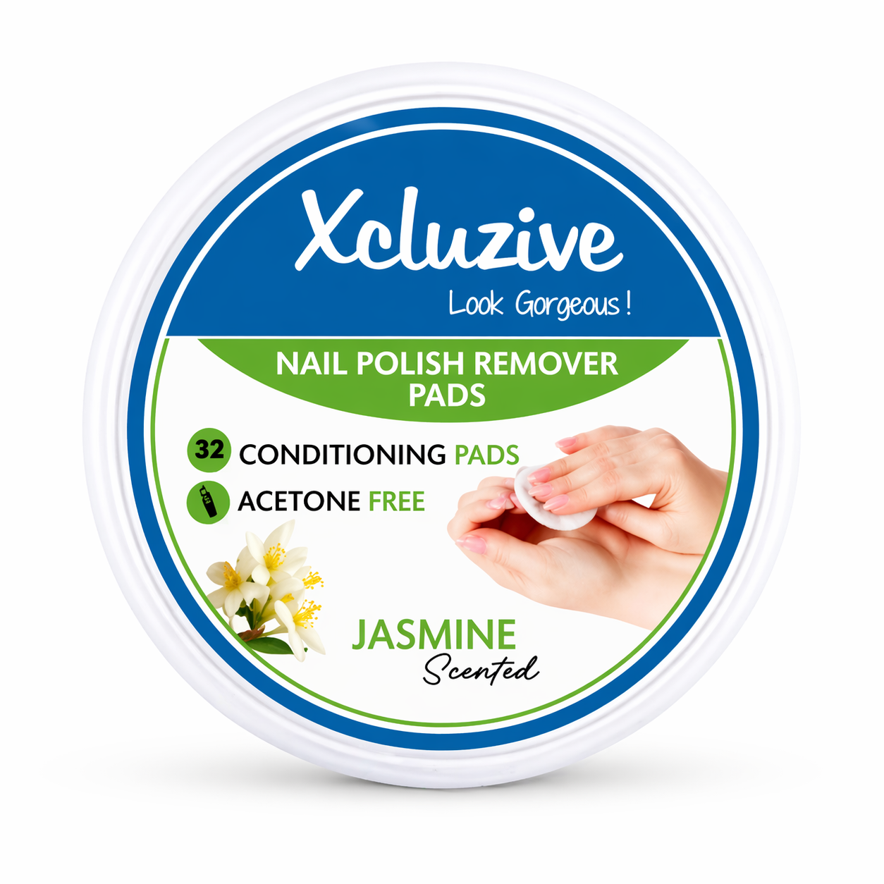 XCLUZIVE 1842 JASMINE NAIL POLISH REMOVER 32S