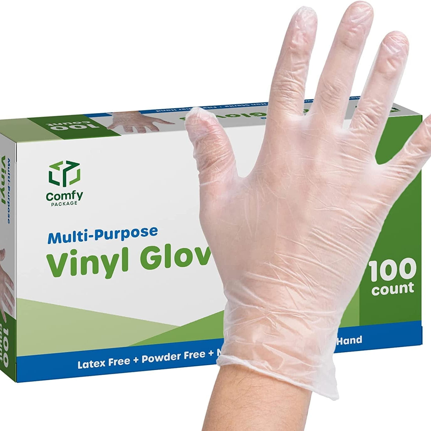 VINYL GLOVES LARGE 100PCS