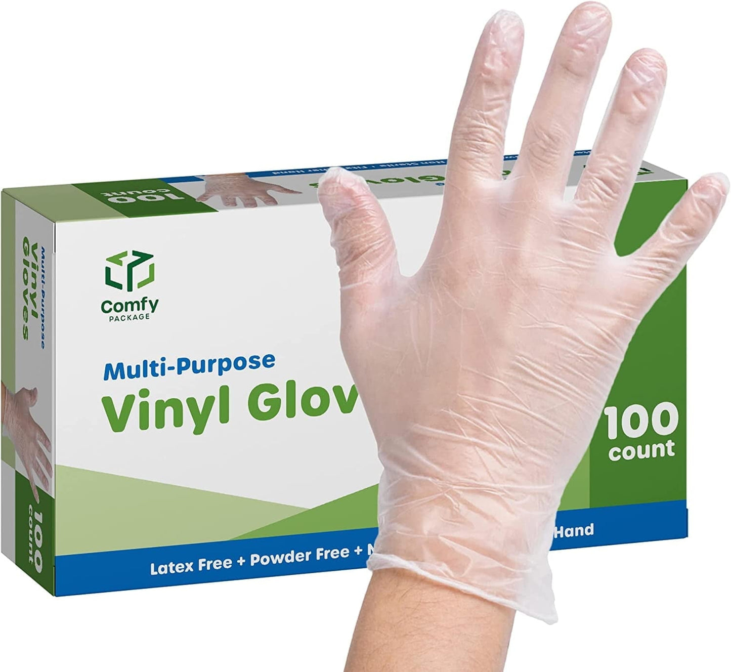 VINYL GLOVES LARGE 100PCS