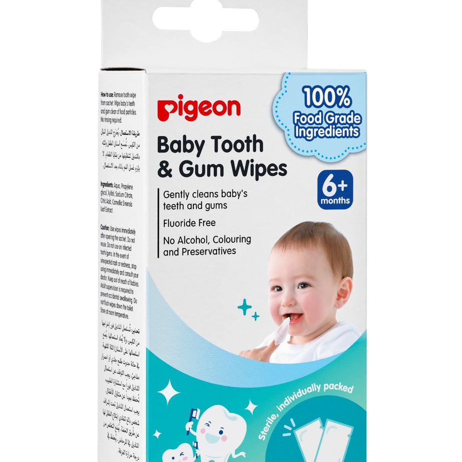 PIGEON 78290 BABY TOOTH&GUM WIPES (NATURAL)