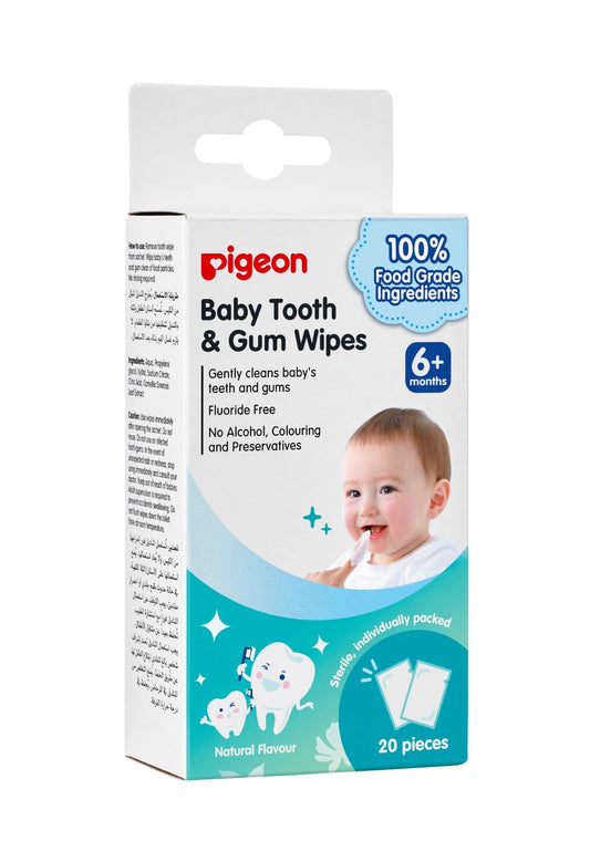 PIGEON 78290 BABY TOOTH&GUM WIPES (NATURAL)