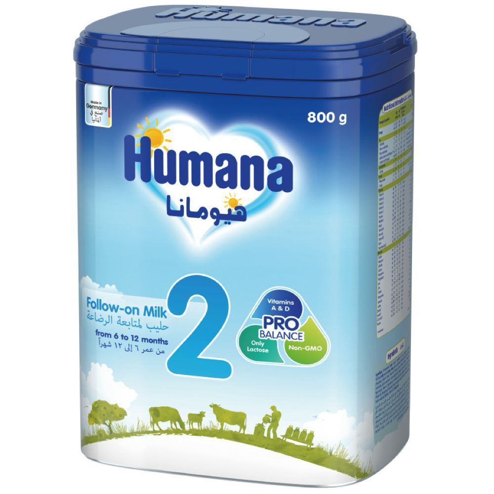 HUMANA BABY MILK 2 800G