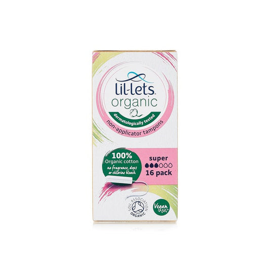 LIL-LETS 6904 ORGANIC TAMPONS SUPER 16,S (20690)