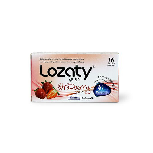 LOZATY LOZENGES STRAWBERRY 16,S (SUGER FREE)