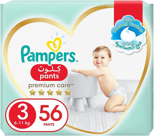 PAMPERS PREMIUM PANTS NO 3#56'S