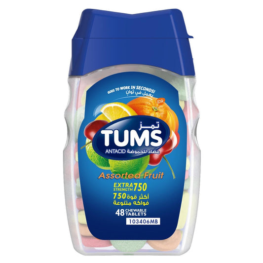 TUMS EXTRA STRENGTH 750 Assorted Fruit
