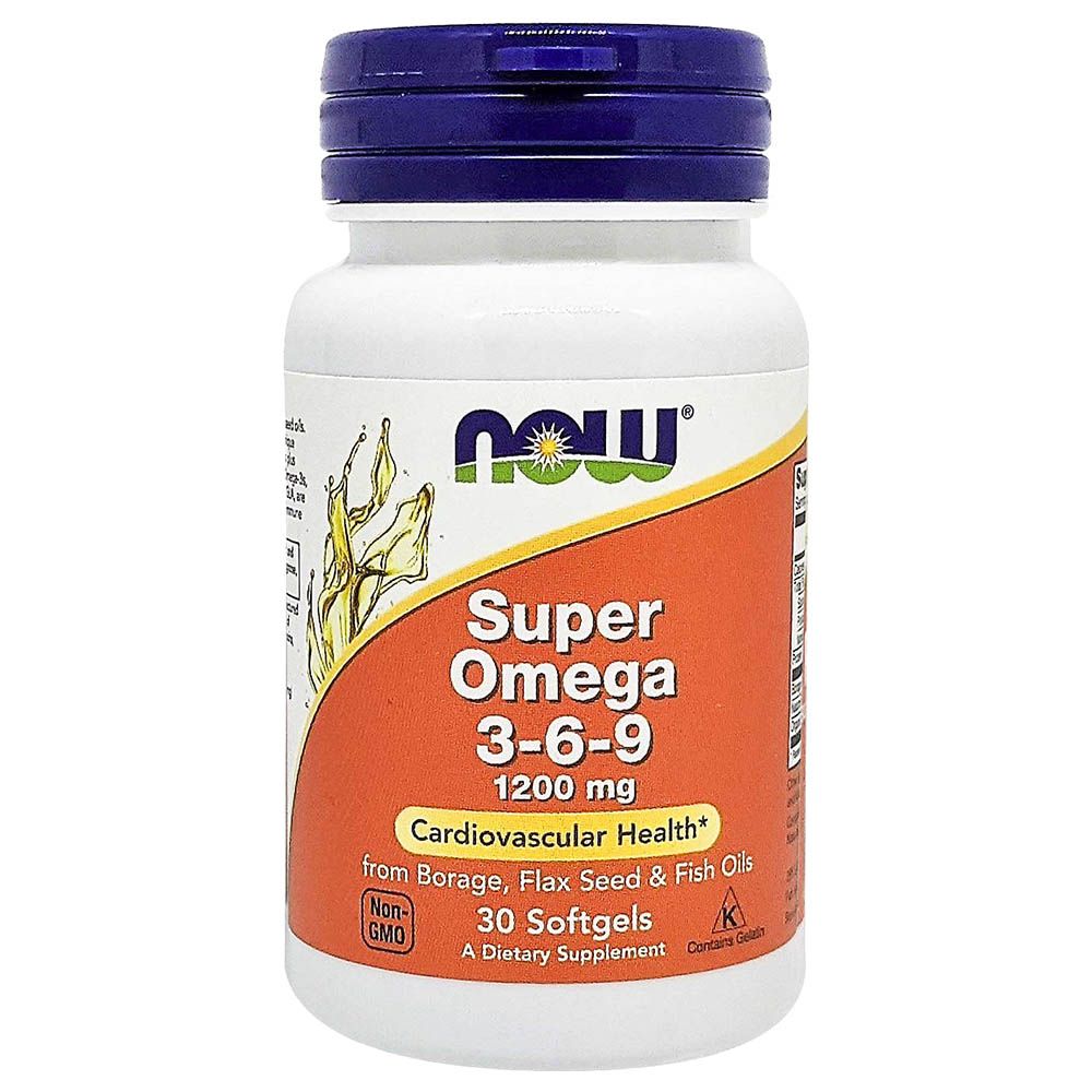 NOW SUPER OMEGA 3-6-9 1200MG 30,SOFT GELS