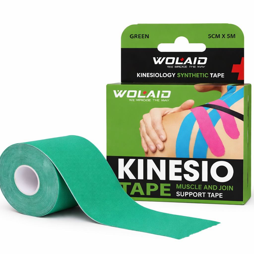 WOLAID KINESIO GREEN SUPPORT TAPE 5CM*5CM