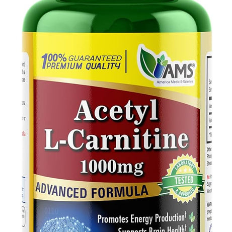 AMS ACETYL L-CARNITINE 1000MG TAB 60S