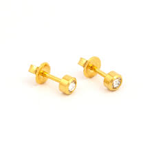 STUDEX PR-M204Y-STX MINI BEZEL APRIL CRYSTAL G/P