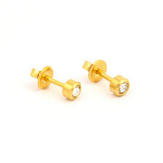 STUDEX PR-M204Y-STX MINI BEZEL APRIL CRYSTAL G/P