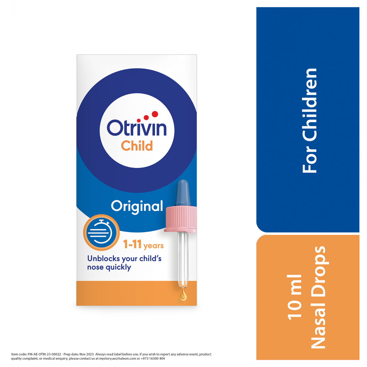 OTRIVIN 0.5% NASAL DROPS CHILD 10ML