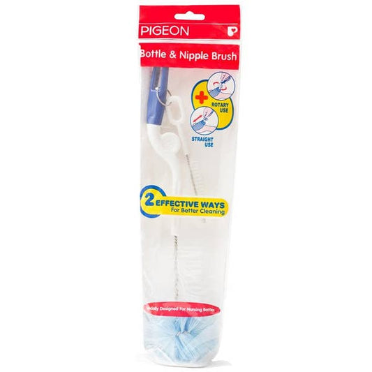 PIGEON 2-IN-1 BOTTLE &NIPPLE BRUSH 78426