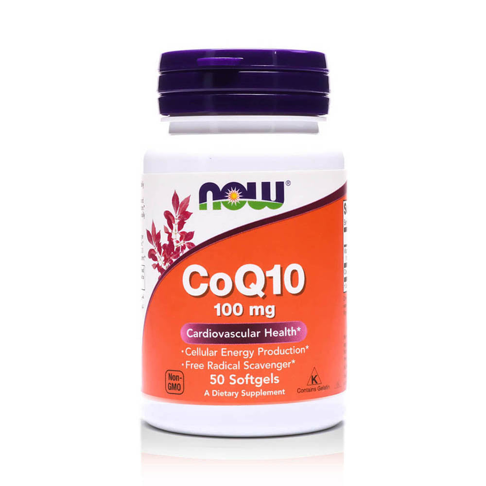 NOW CoQ10 100MG 50 Softgels