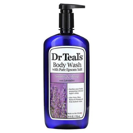 DR TEAL'S 1583 EPSOM SALT BODY WASH LAVENDER 710ML