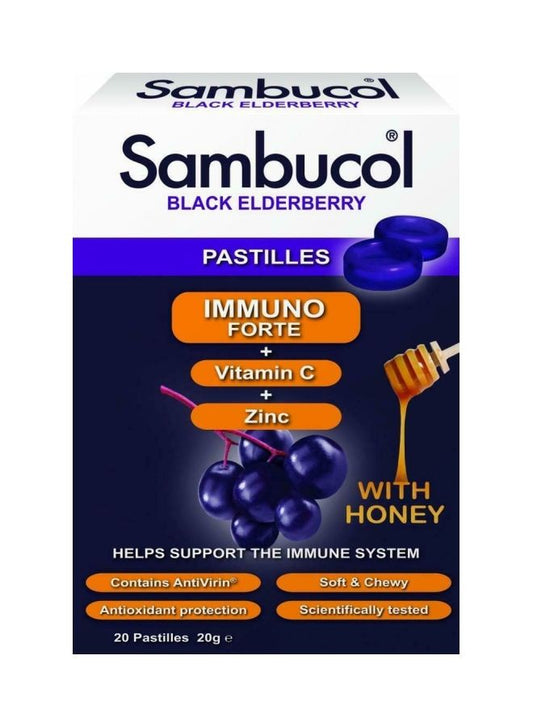 SAMBUCOL IMMUNO FORTE PASTILLES 20S