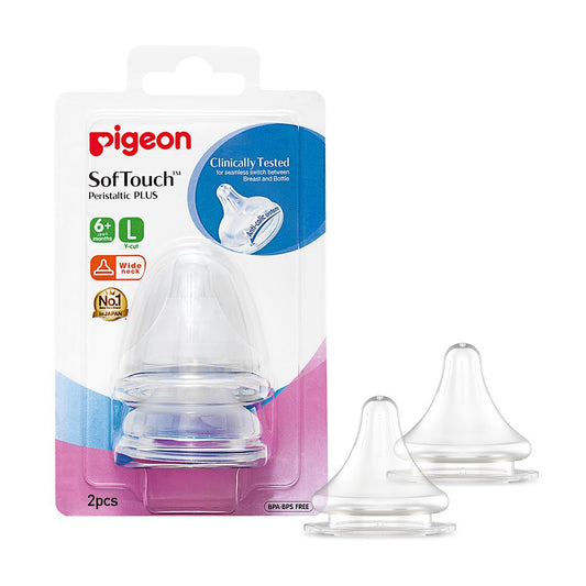 PIGEON NIPPLE(L) 6+(WIDE NECK) 01869