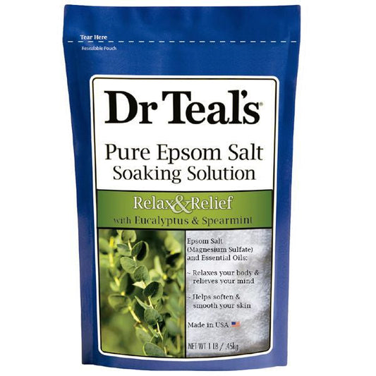 DR TEAL'S 4898 EPSOM BATH SALT EUCALYPTUS&SPEARMINT 450G