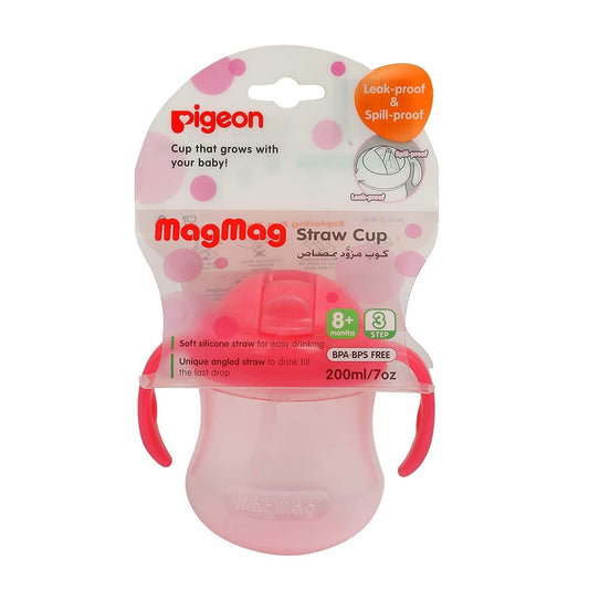 PIGEON MAG STRAW CUP PINK 15734