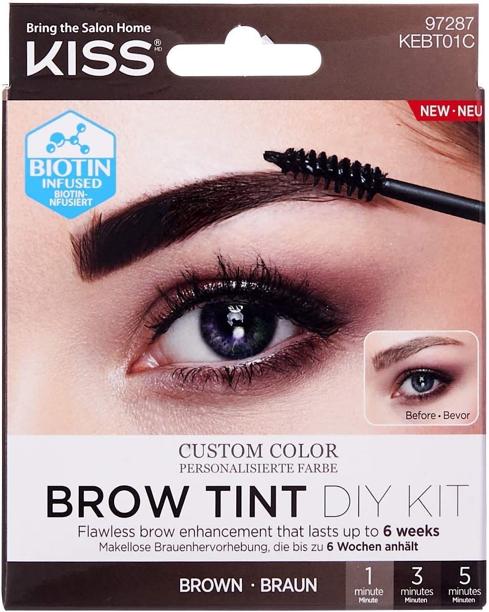 KISS EYEBROW TINT DIY KIT BROWN KEBT01C