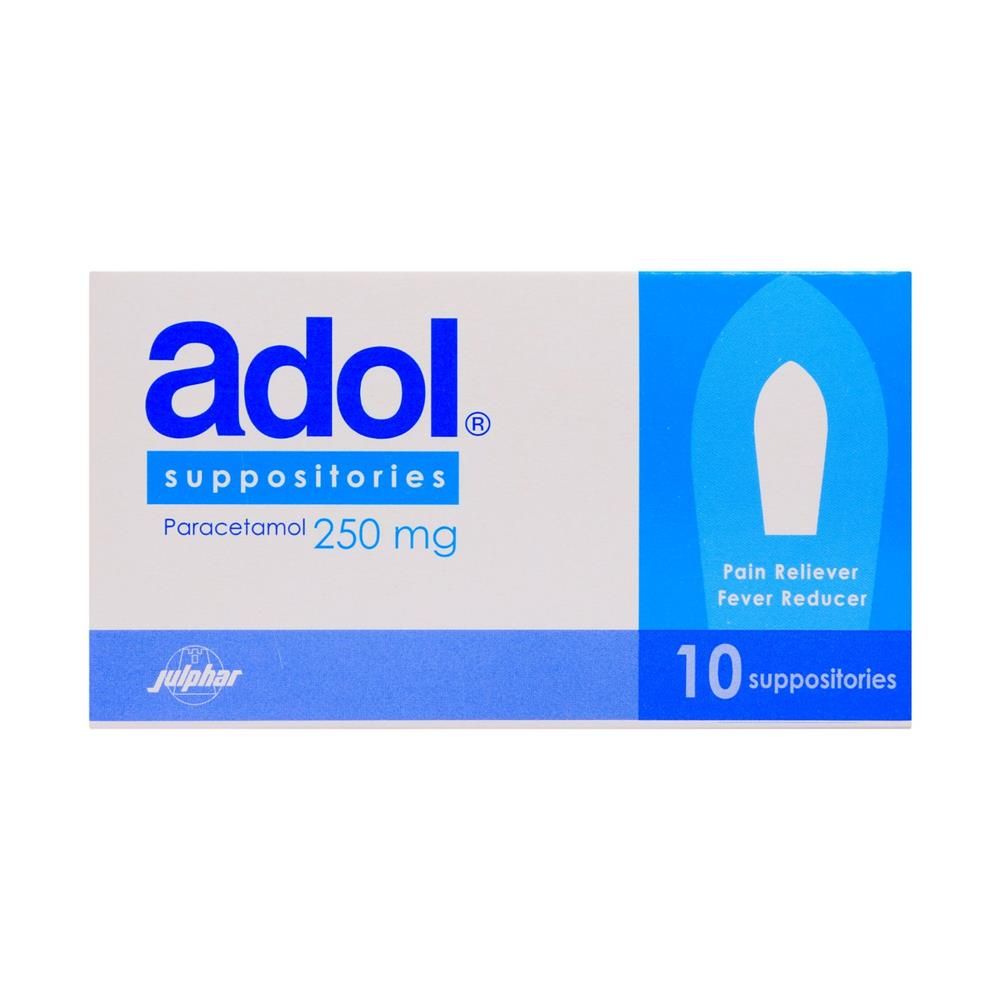 ADOL 250MG SUPP. 10's