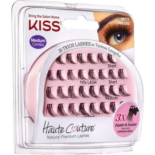 KISS HAUTE COUTURE TRIO LASHES SHORT COMBO KHLC01