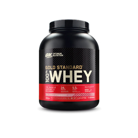 GOLD STD 100% WHEY D. STRWBRY 5LB 4/CS