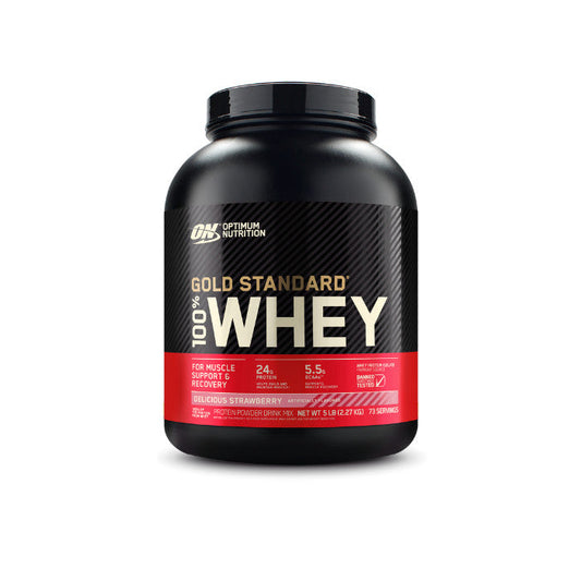 GOLD STD 100% WHEY D. STRWBRY 5LB 4/CS