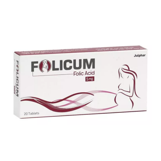 FOLICUM 5MG TAB 20's