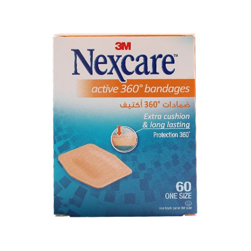 NEXCARE ACTIVE BANDAGES 60/PACK 23X28MM