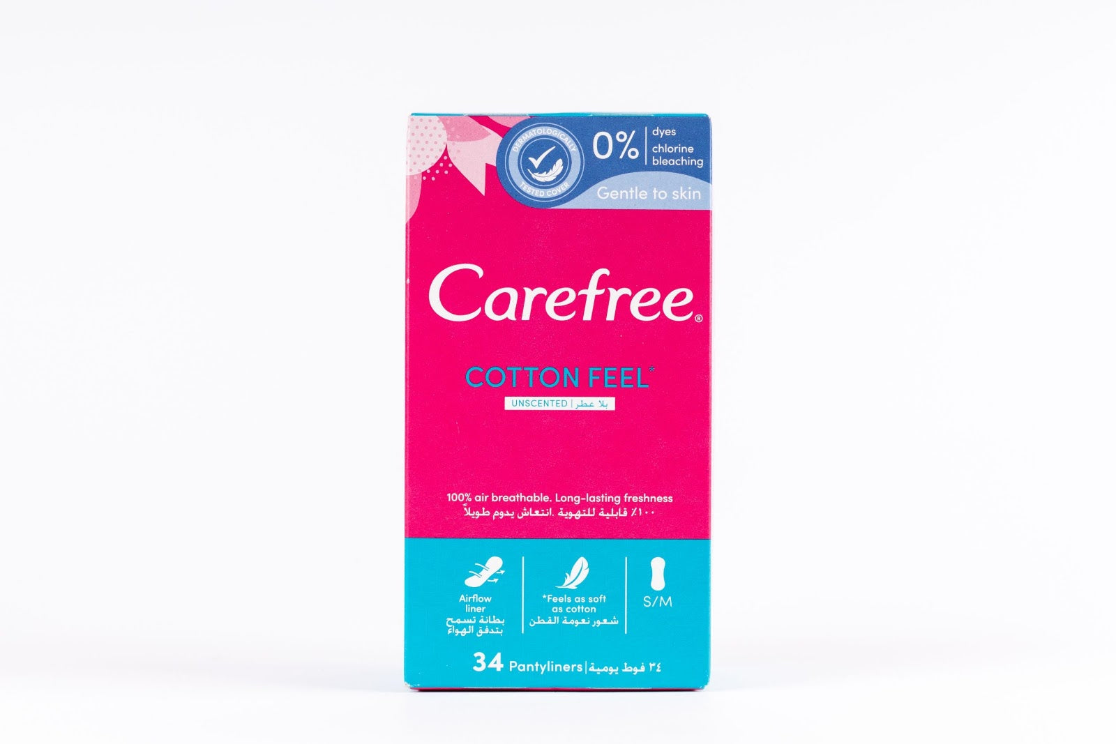 Carefree (0386) Cotton feel 34pcs