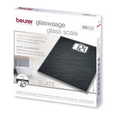 BEURER DIGITAL SCALE GS203 SLATE