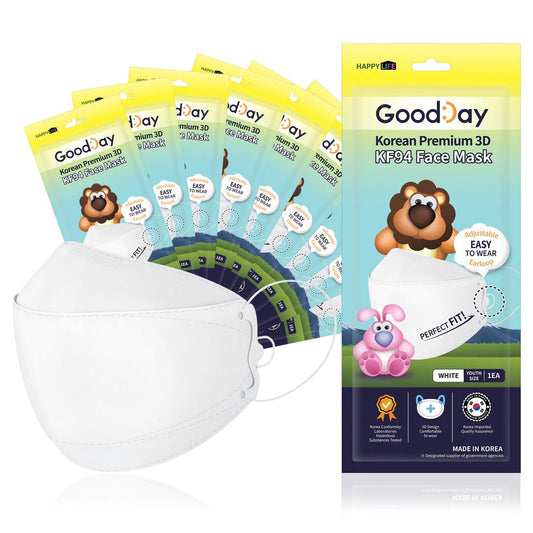 GOOD DAY 3 PLAY KIDS WHITE MASK 50PCS