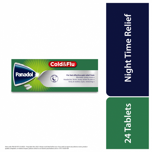PANADOL COLD & FLU NIGHT 24'S