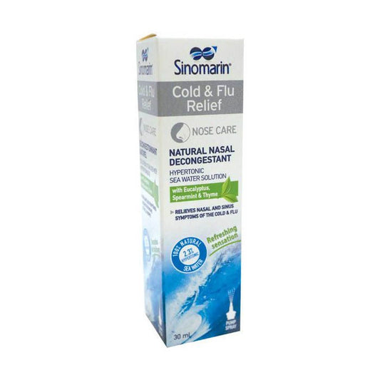 SINOMARIN COLD AND FLU RELIEF NASAL SPRAY 30ML