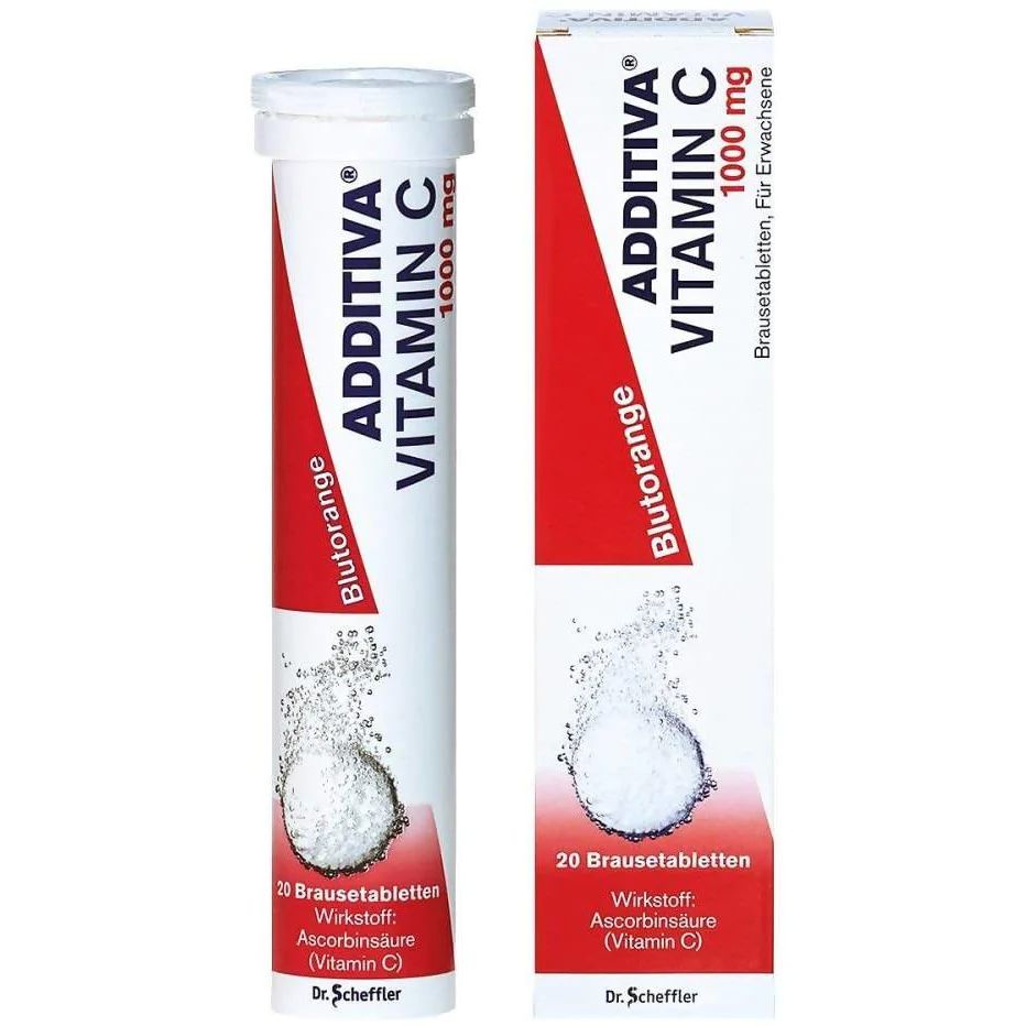 ADDITIVA VITAMIN C RED ORANGE 1G EFF TAB 20,s