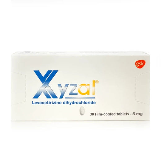 XYZAL 5MG 30's (10's Blister x 3)