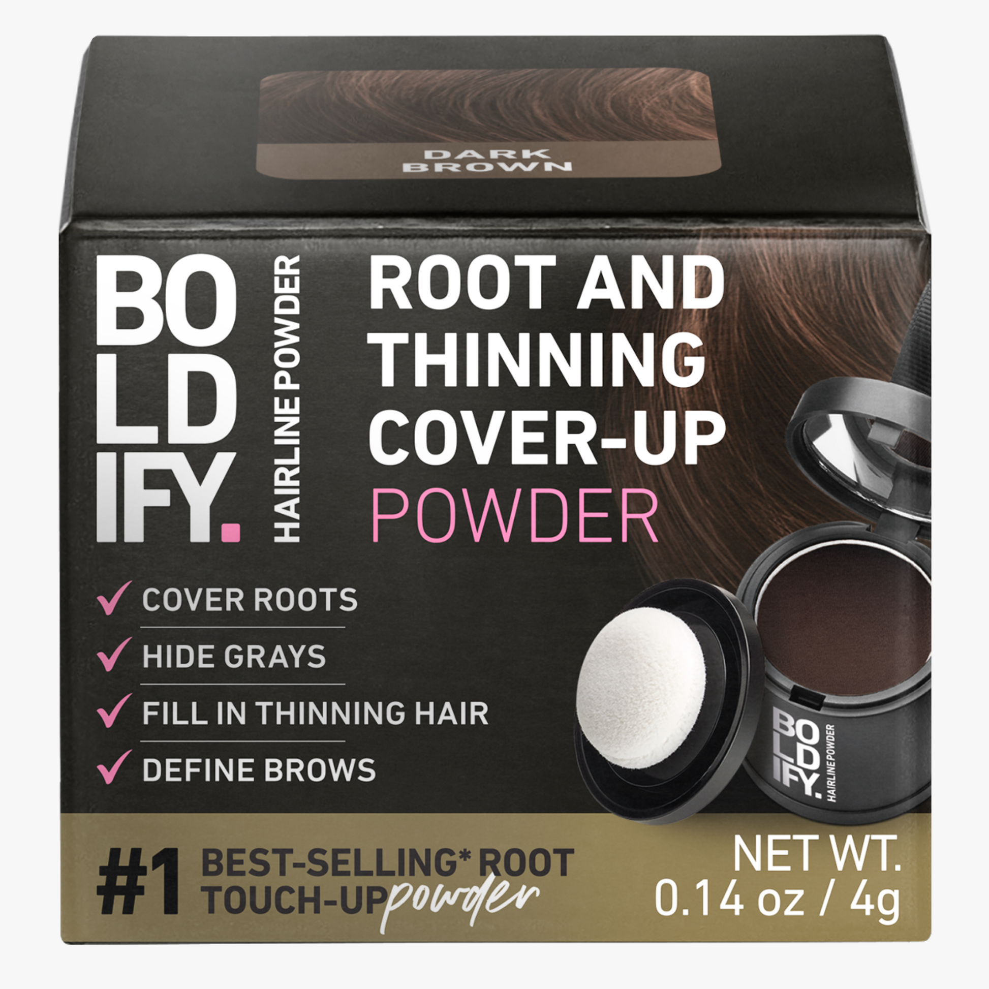 BOLDIFY HAIRLINE POWDER DARK BROWN 4G