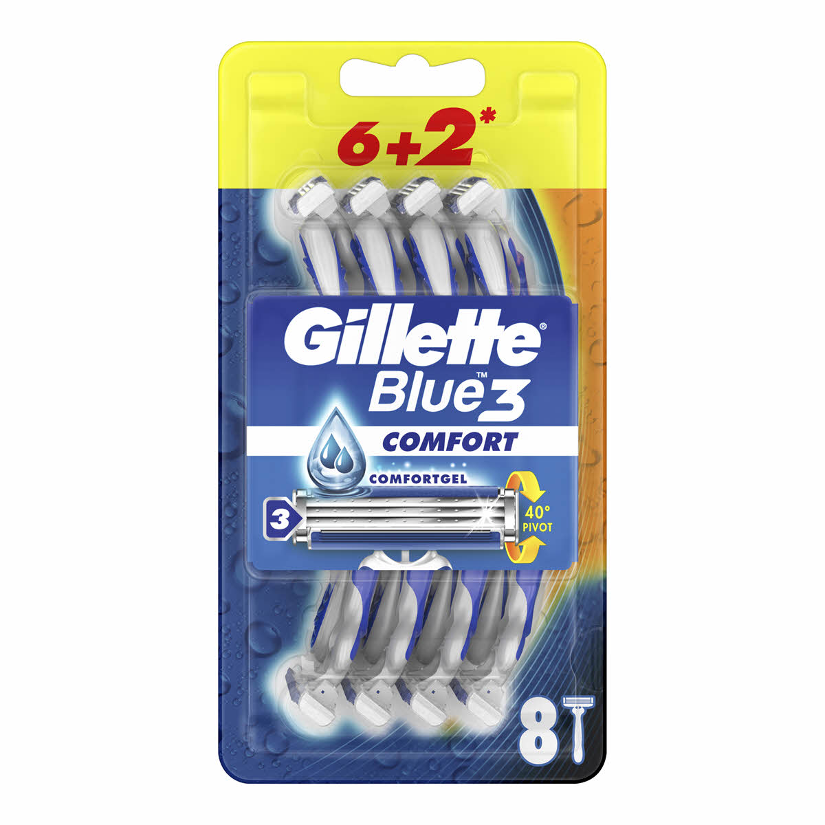 GILLETTE 9978 BLUE3 COMFORT 6+2