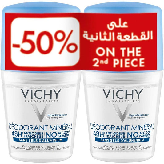 VICHY 3978 MINERAL DEO 48H 50ML (50% OFF ON THE 2nd PIECE)