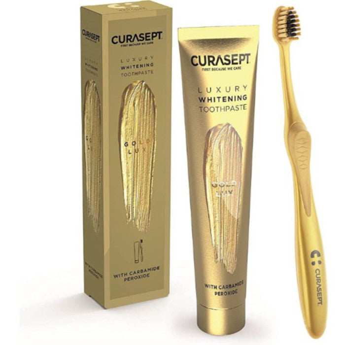 CURASEPT GOLD LUXURY WHITENING TOOTHPASTE+TB