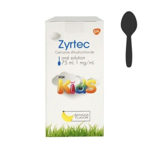 ZYRTEC SOLUTION 75ML BOTTLE
