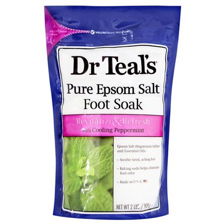 DR TEAL'S 0890 EPSOM FOOT SOAK COOLING PEPPERMINT 909G