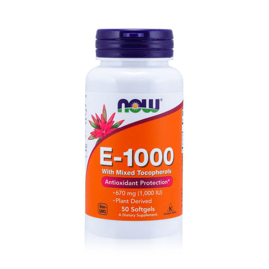 NOW VIT E-1000 MIXED TOCOPHEROLS 50 SGELS