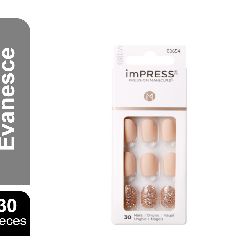KISS IMPRESS NAILS-EVANESCE KIM003C